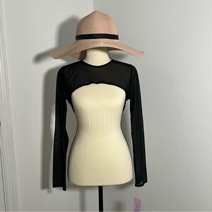 Wild Fable Black Mesh Swim Coverup